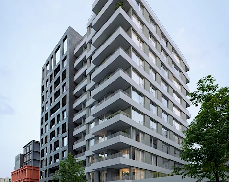 The details of the Yards Žižkov project work with the history of the area