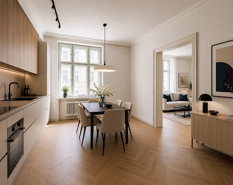 Polská 7 Residence in Prague’s Vinohrady district has obtained its occupancy permit